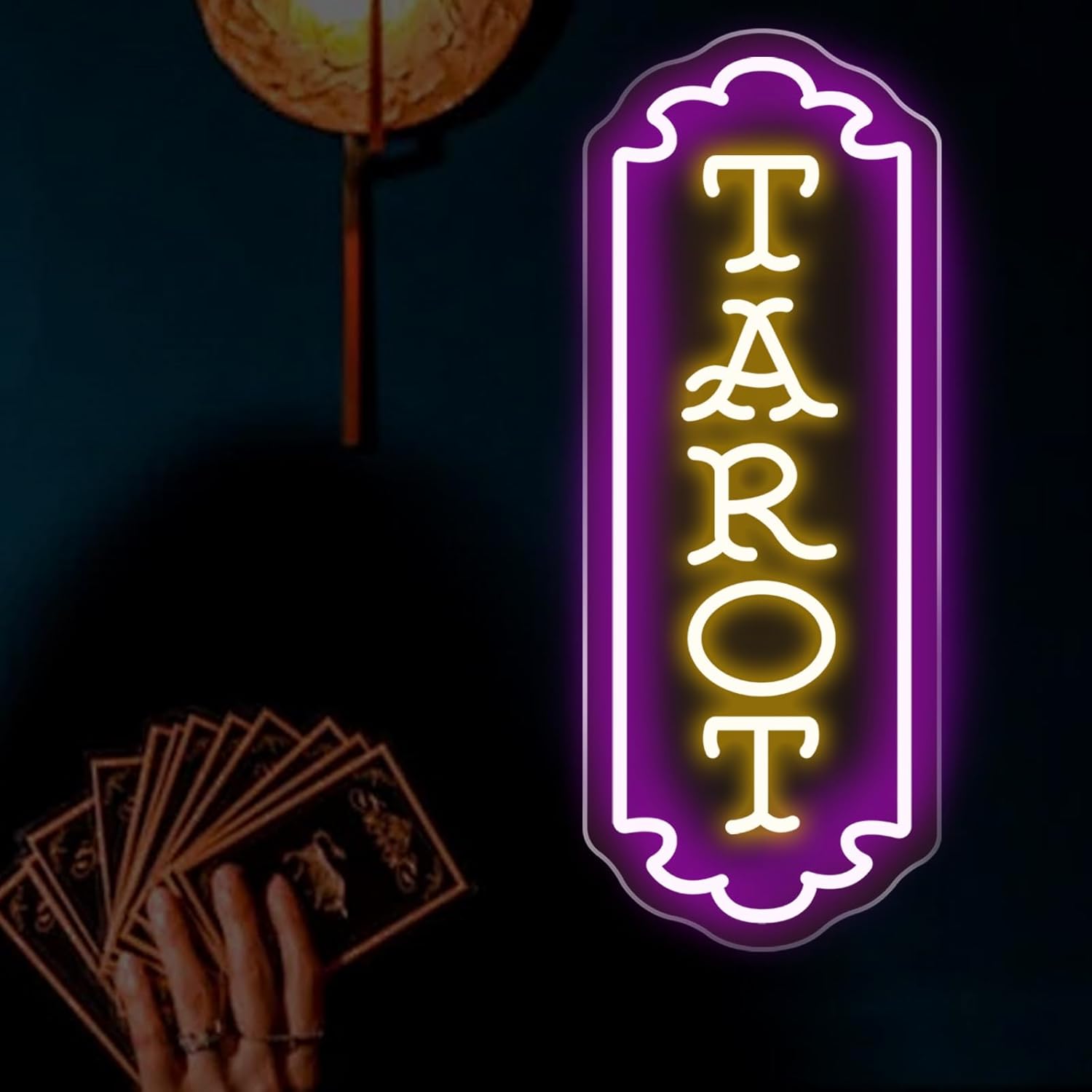 Wall Decor Lighting - Letreiro de Neon Tarot com Alimentação