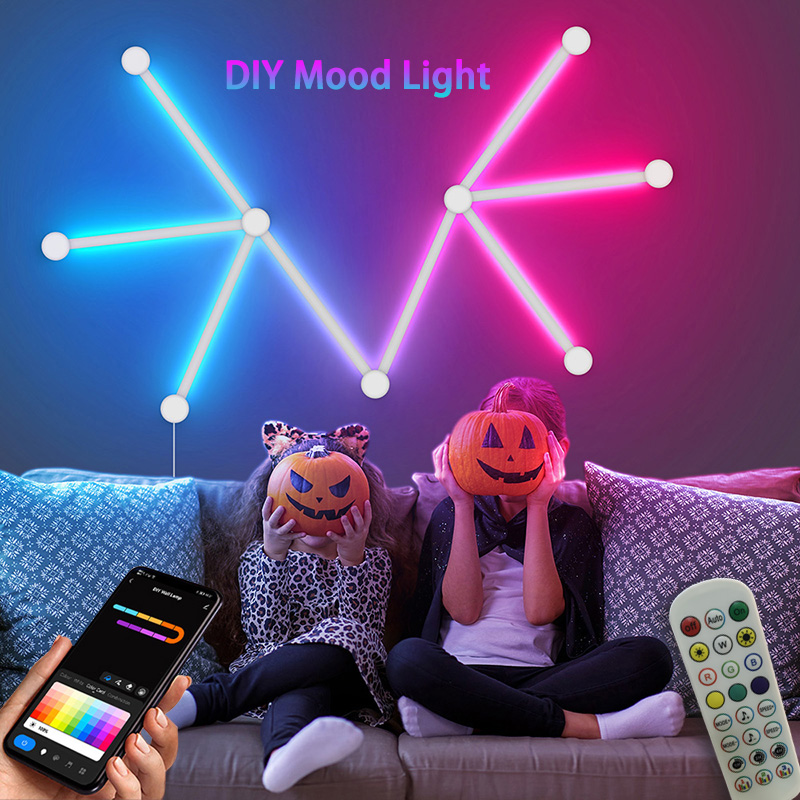 Wall Decor Lighting - Lâmpada de parede rgb inteligente, barra