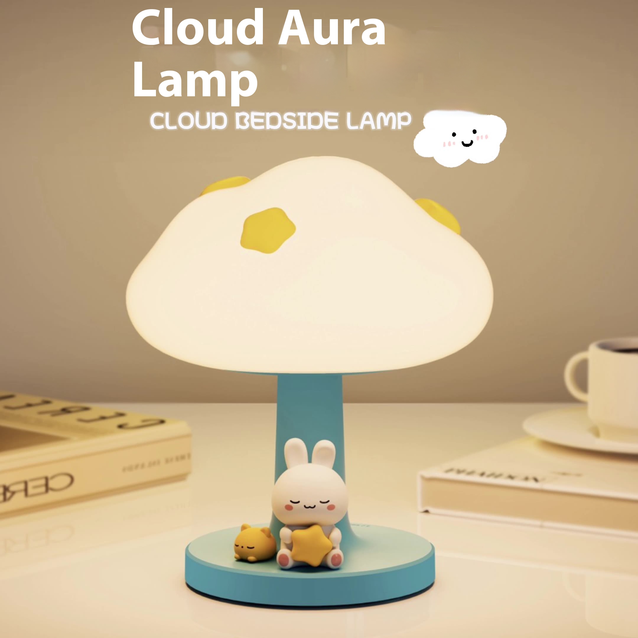 Bedroom Lighting Decor Ideas - Luz noturna de nuvem fofa, lâmpada