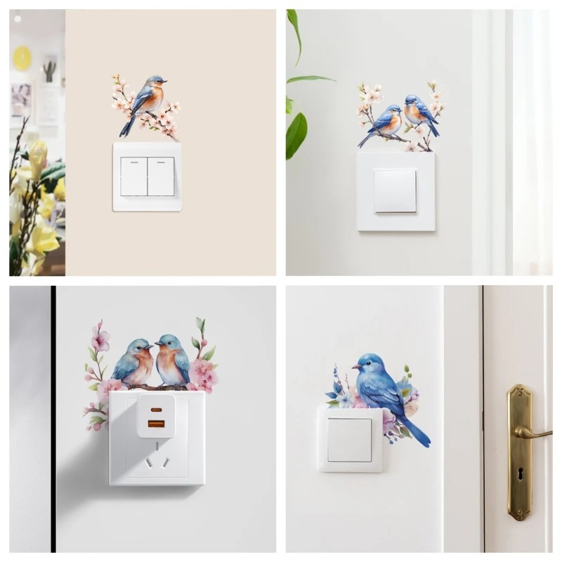 Lighting Decoration On Wall - Adesivo de Interruptor de Luz com