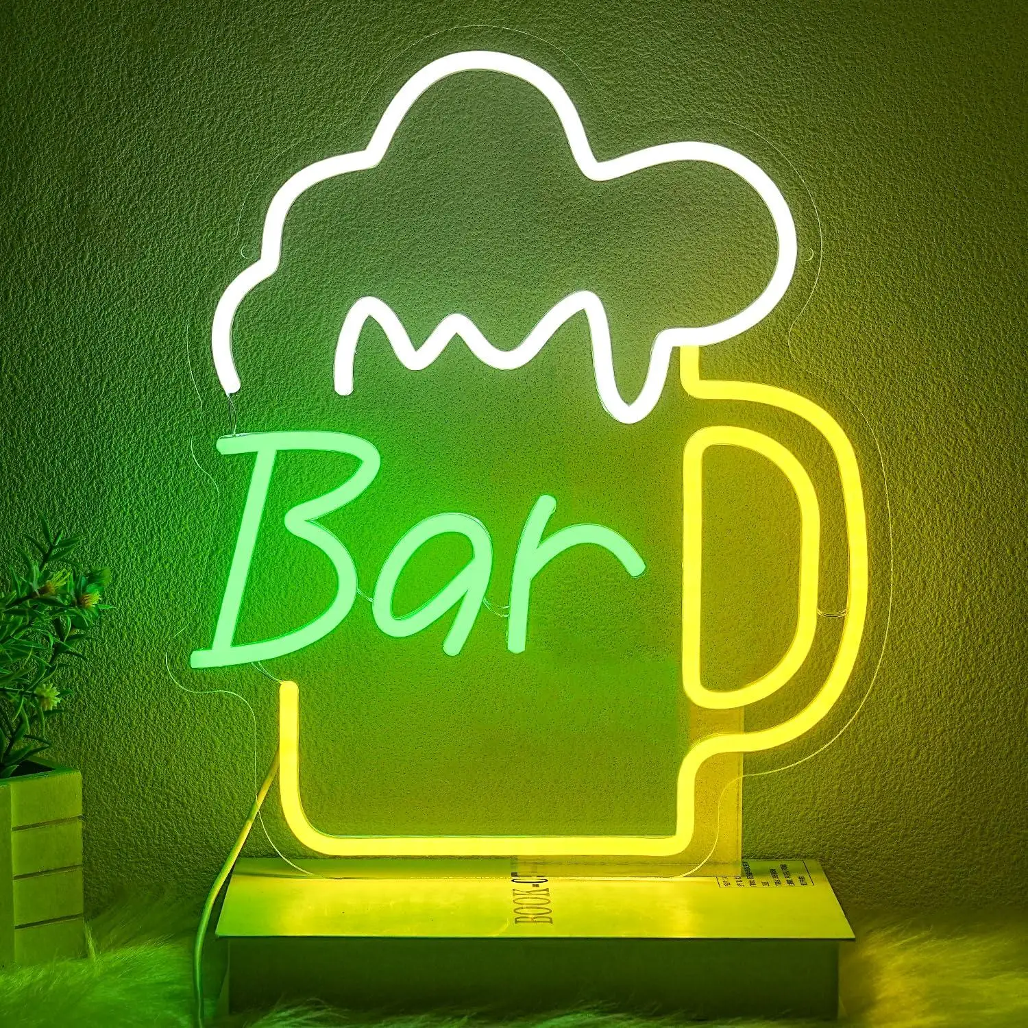 Wall Decor Lighting - Letreiro Neon de Cerveja com LED