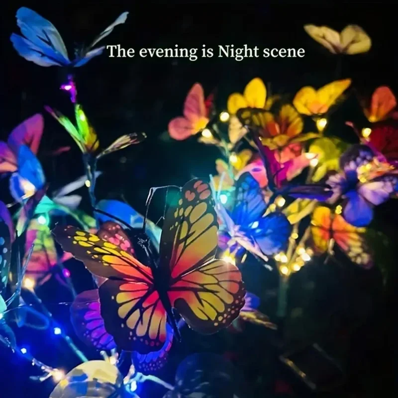 Solar led borboleta luzes do j - String Light Outdoor avaliação e preço