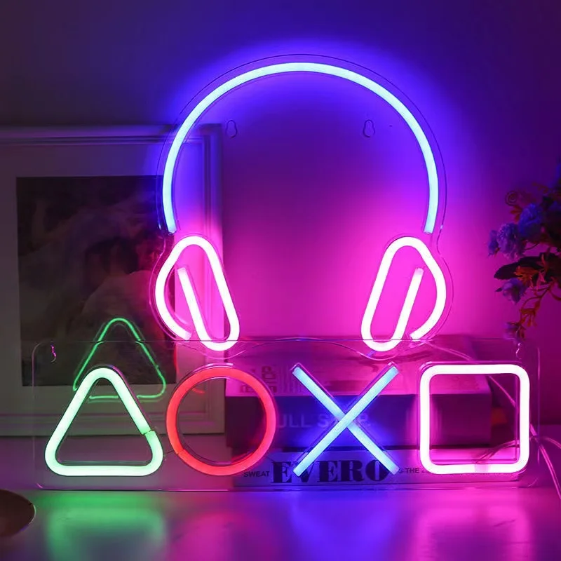 Neon Night Light para Playstat - Bedroom Lighting Decor Ideas avaliação e preço