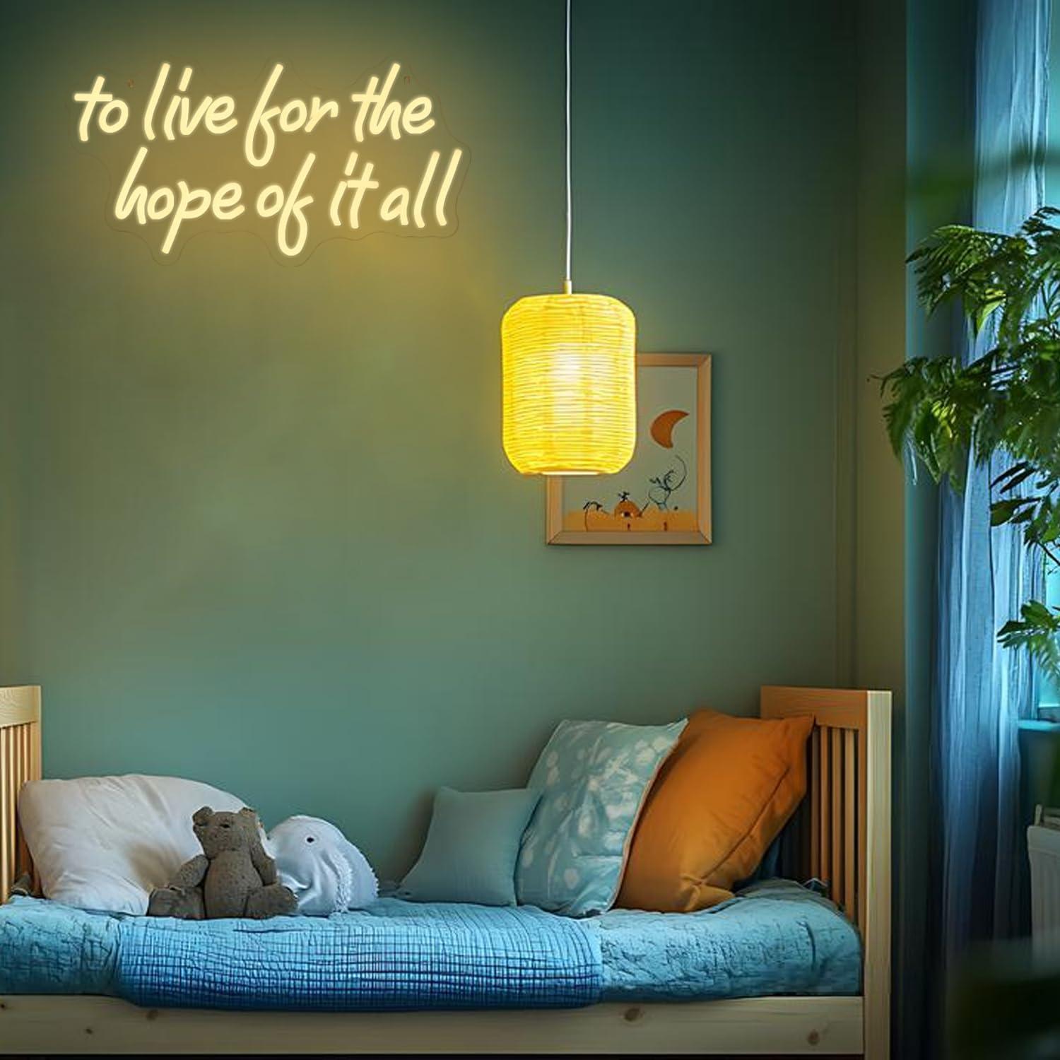 Letreiro Neon 'To Live For The - Wall Decor Lighting avaliação e preço