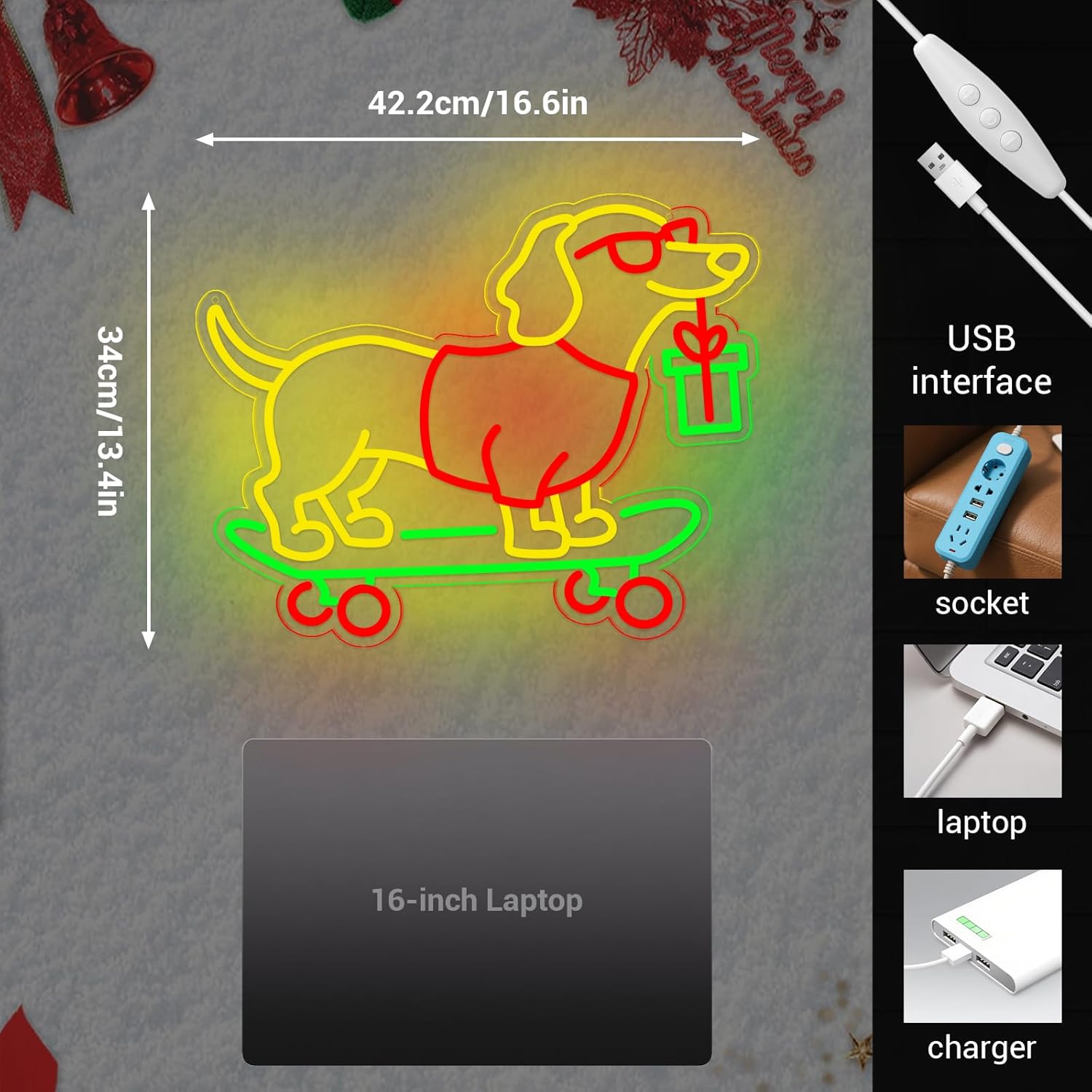 Usb regulável dachshund sinal  - Bedroom Lighting Decor Ideas avaliação e preço