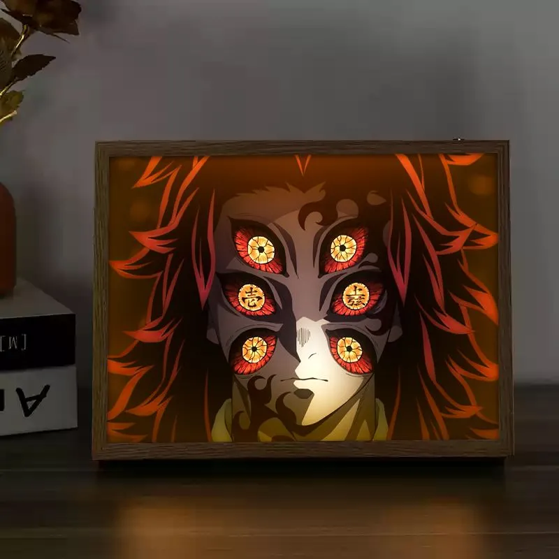 Demon slayer figuras de ação p - Lighting Room Decor Photo avaliação e preço
