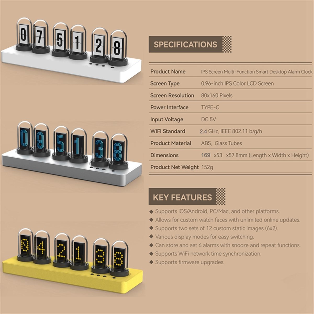 Relógio IPS com Controle WiFi  - Bedroom Lighting Decor Ideas avaliação e preço