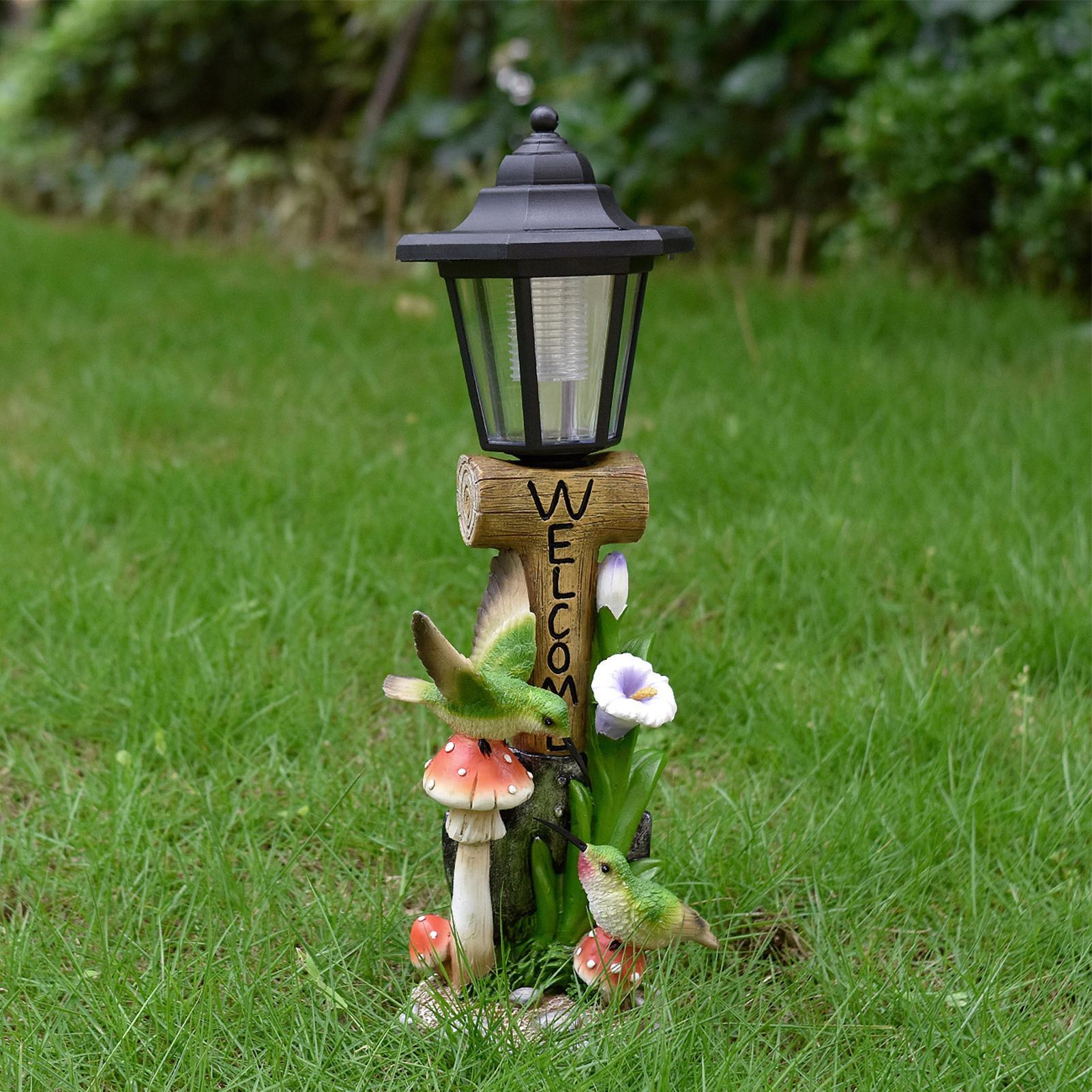 Estátua de luzes solares para  - Yard Lighting Decor avaliação e preço