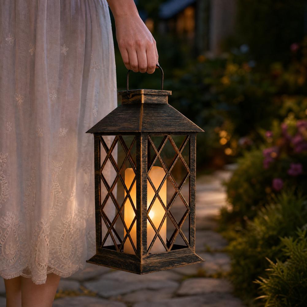 Lanterna Solar Retrô, Lanterna - Yard Lighting Decor avaliação e preço