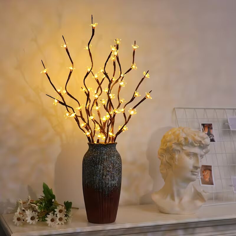 Luzes de ramo de cerejeira com - Lighting Decor Home avaliação e preço