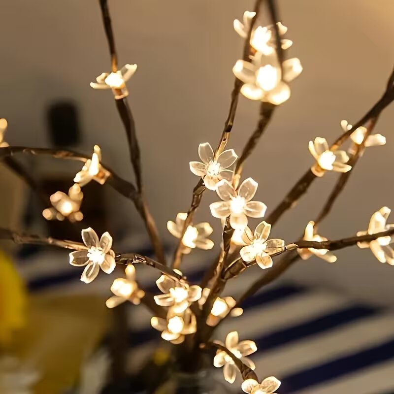 Luzes de ramo de cerejeira com - Lighting Decor Home avaliação e preço