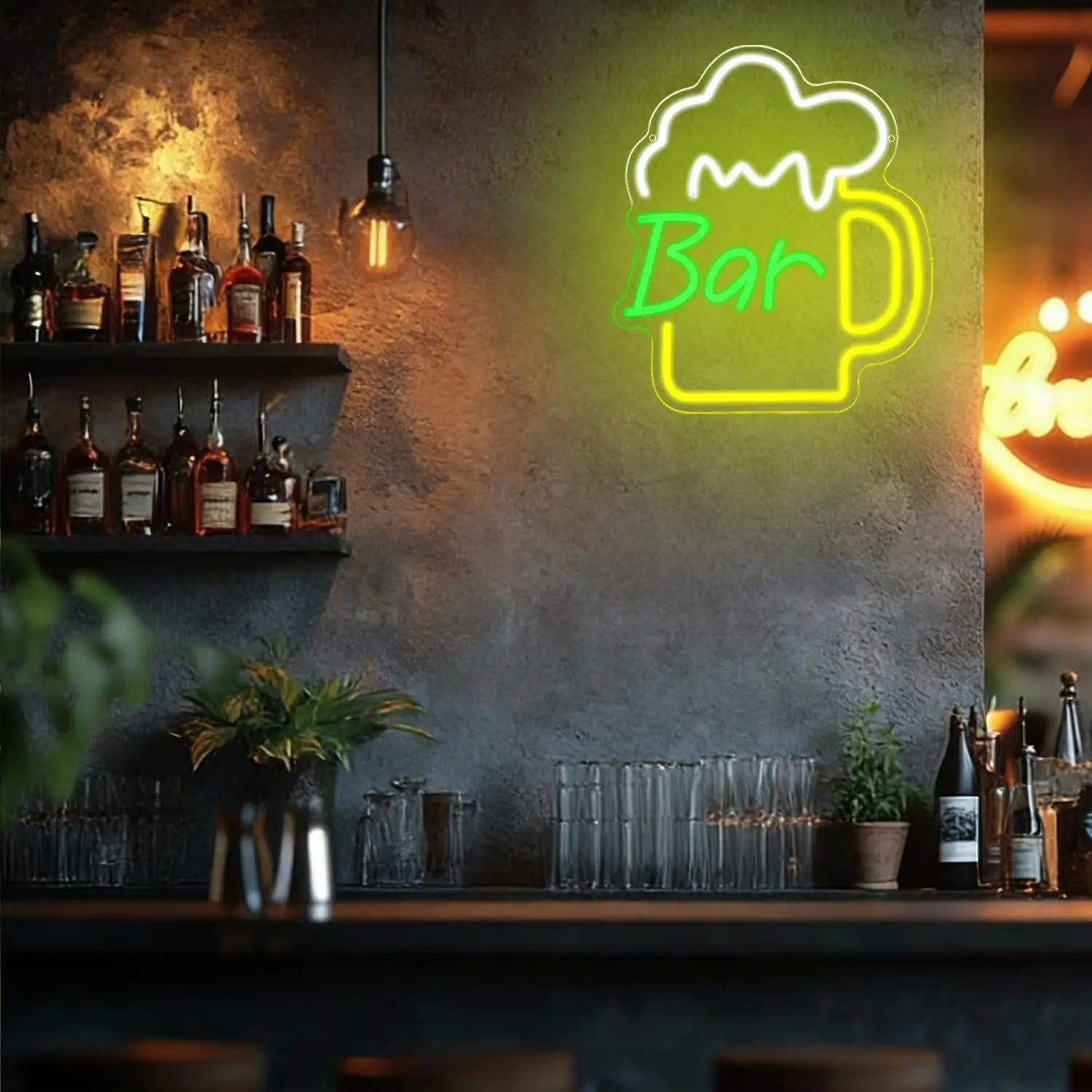 Letreiro Neon de Cerveja com L - Wall Decor Lighting avaliação e preço