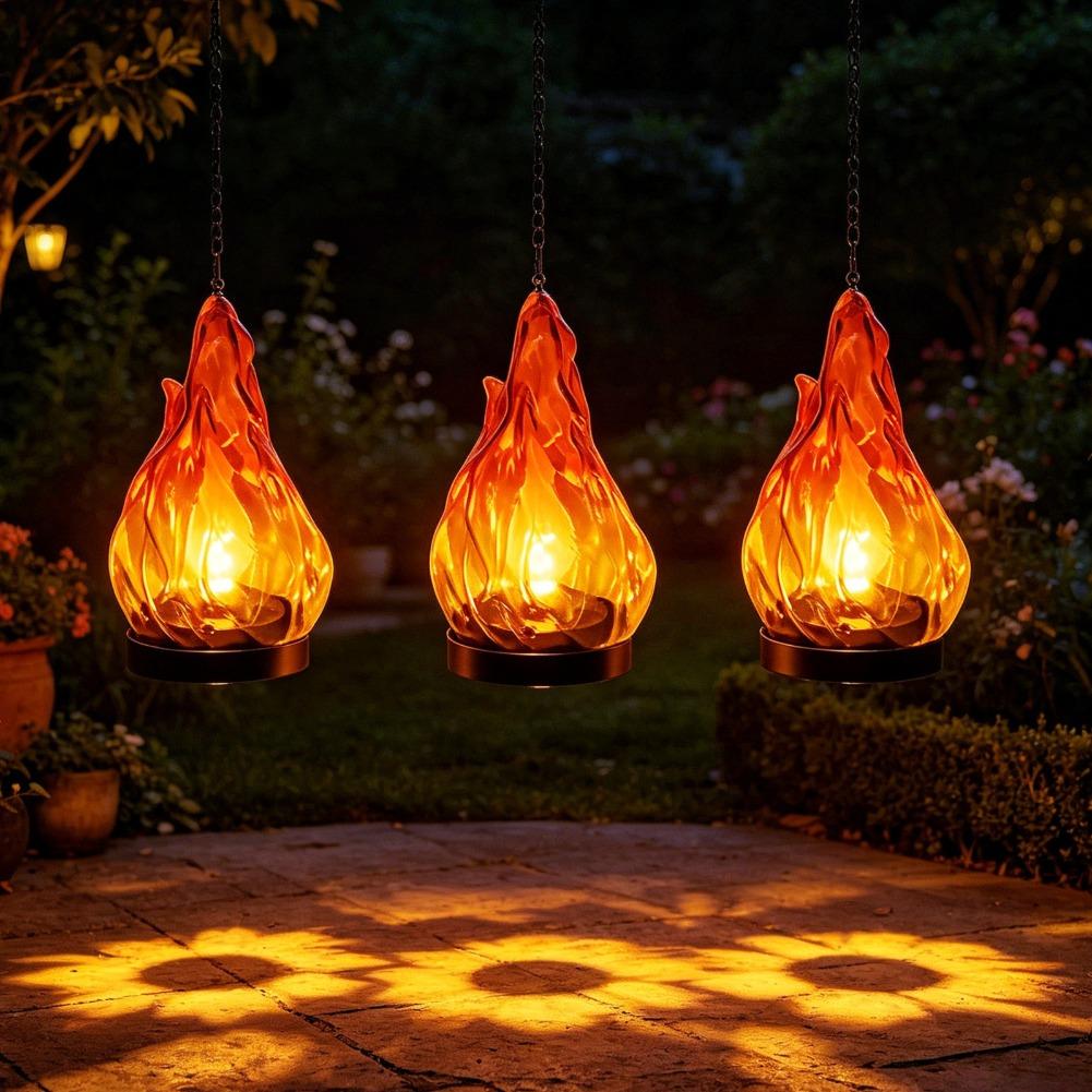 Lanterna Solar Suspensa com Ef - Yard Lighting Decor avaliação e preço