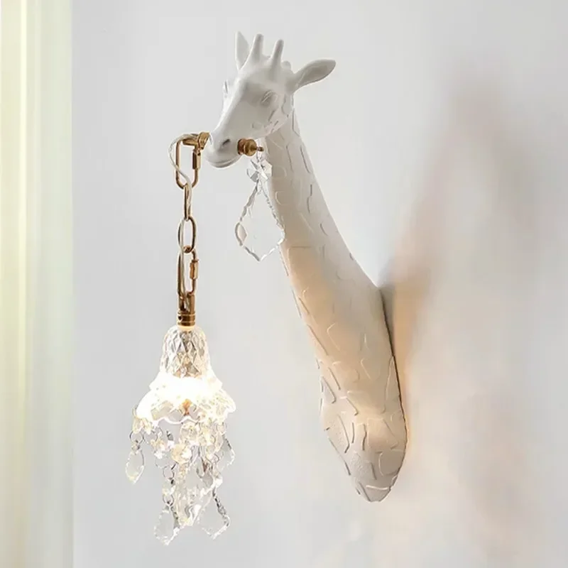 Nordic nova resina girafa led  - Lighting Decoration On Wall avaliação e preço