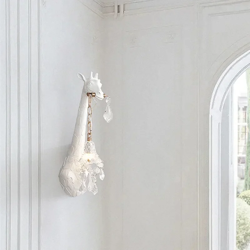 Nordic nova resina girafa led  - Lighting Decoration On Wall avaliação e preço
