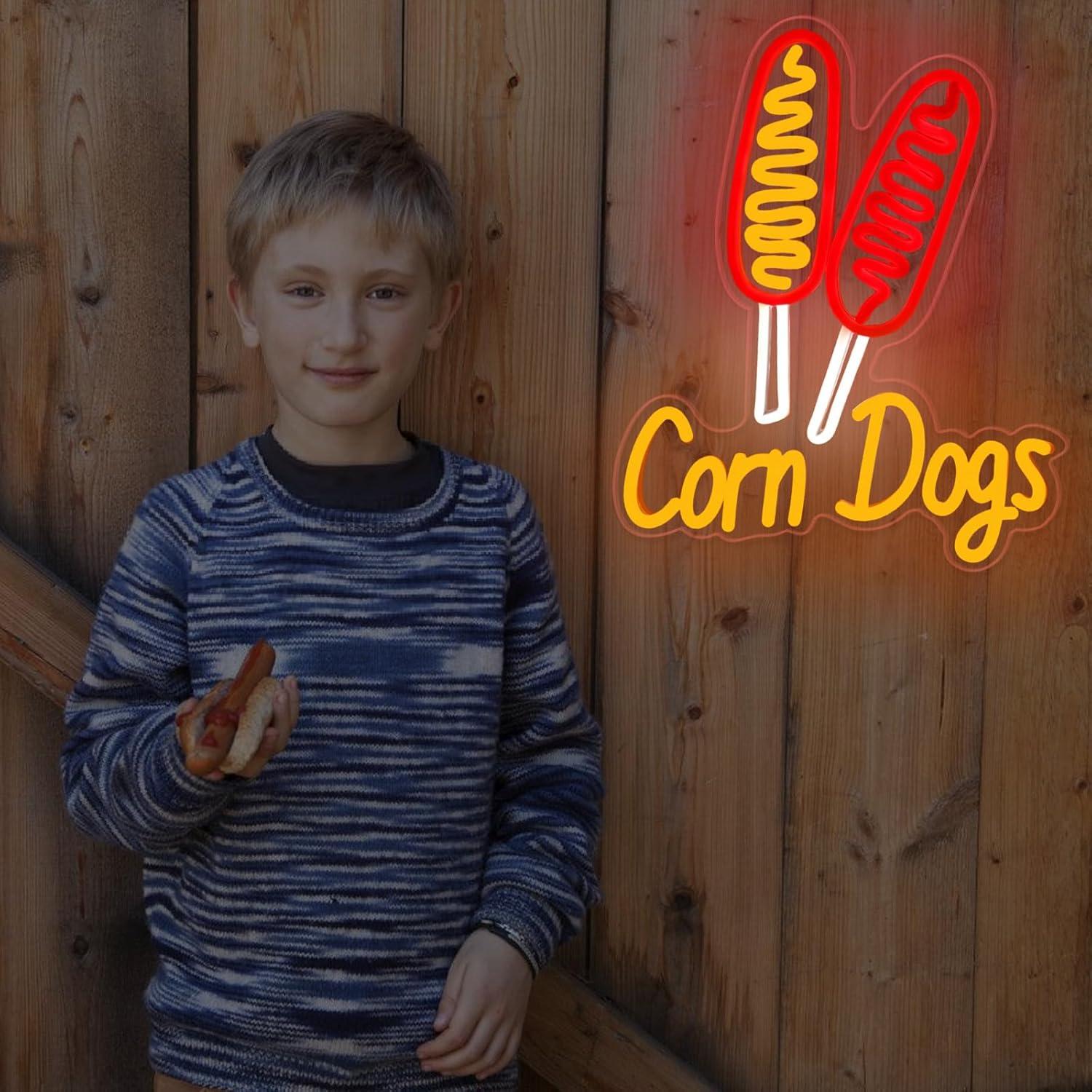 Letreiro Neon Corn Dog: Luzes  - Wall Decor Lighting avaliação e preço