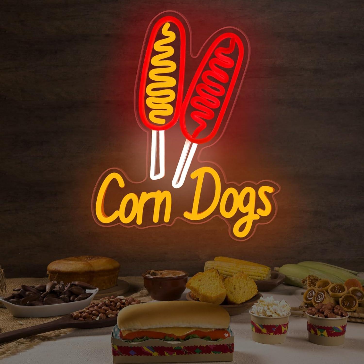 Letreiro Neon Corn Dog: Luzes  - Wall Decor Lighting avaliação e preço