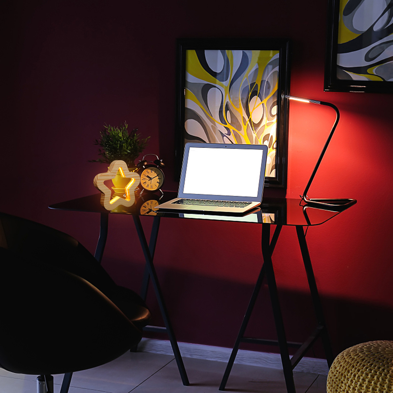 Luminária Noturna de Madeira e - Bedroom Lighting Decor Ideas avaliação e preço